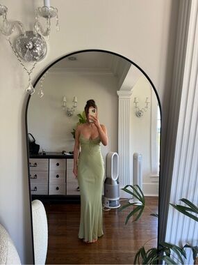Princess Polly Green Maxi Dress with Spaghetti Straps